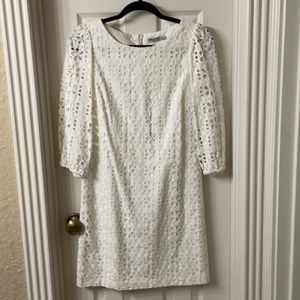 Eliza J White Eyelet Dress
